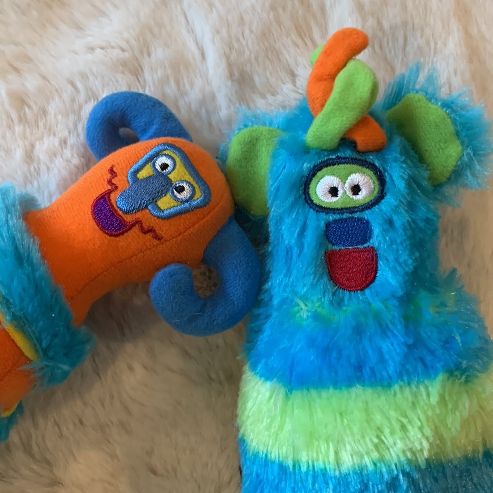 Melissa & Doug monster plush duo.